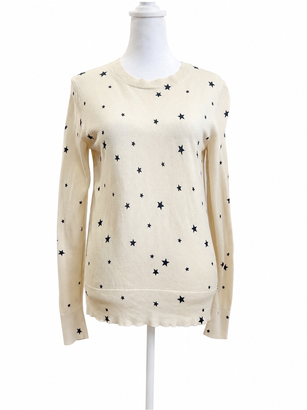 Banana Republic Silk Cashmere Star Printed Sweater Size XS